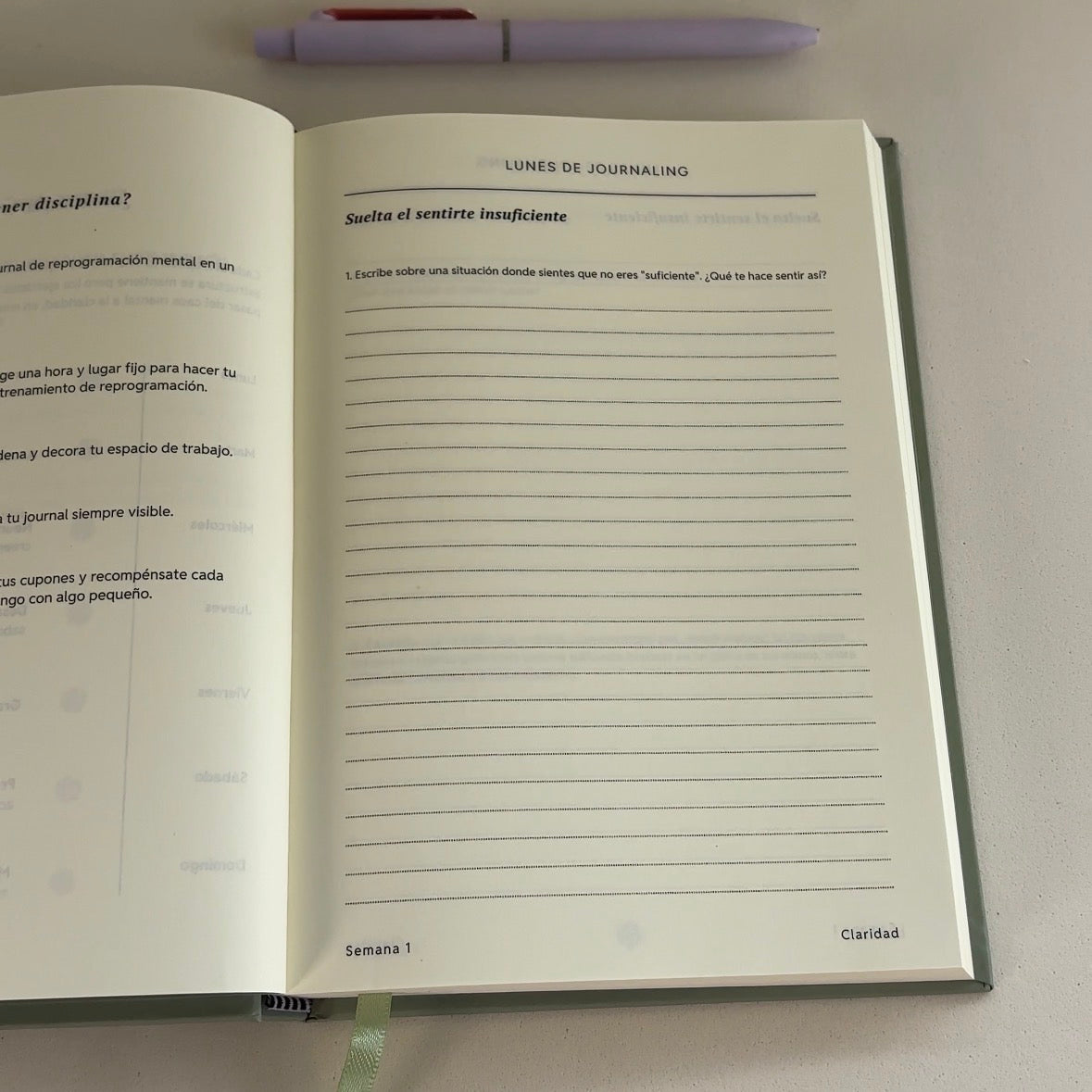 Journal para dejar de paralizarte